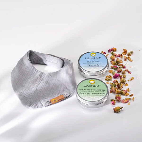 set bandana mini gris nariz sueño es